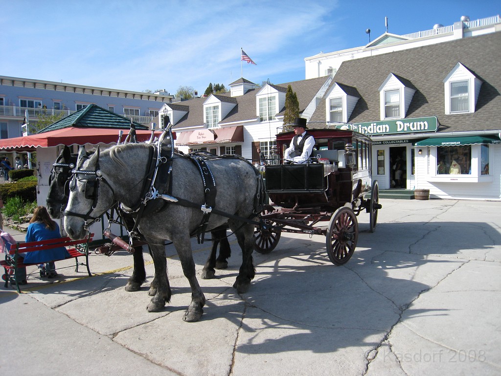 Mackinaw Island Area May 2008 0961.jpg - May 24 2008 a trip to Mackinac City for a 5 M race and a visit to Mackinac Island. A day to the UP, Paradise, Whitefish Point and Tahquamen Falls. This was followed by trips to Petoskey and Charlevoix.